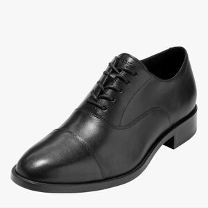 Cole Haan Men's Black Leather Cap Toe Oxford Dress Shoes, Sz 10